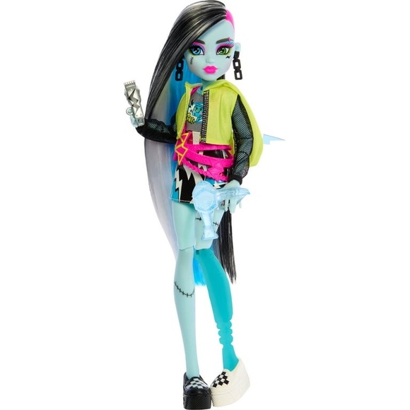 Monster High®: Skulltimate Secrets Neon Frights Frankie Stein™ Doll w/Locker-New - Picture 9 of 9
